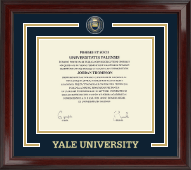 Yale University Showcase Edition Diploma Frame in Encore