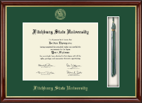 Fitchburg State University Tassel Edition Diploma Frame in Southport Gold