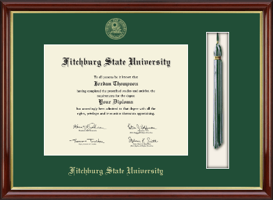 Fitchburg State University diploma frame - Tassel & Cord Diploma Frame in Southport Gold