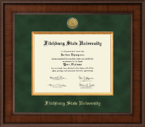 Fitchburg State University Presidential Gold Engraved Diploma Frame in Madison
