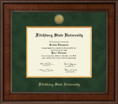 Fitchburg State University diploma frame - Presidential Gold Engraved Diploma Frame in Madison