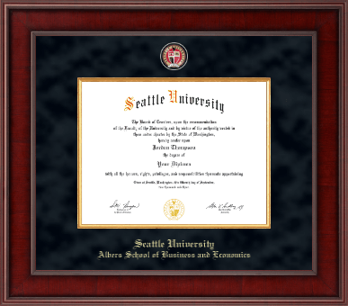 Seattle University diploma frame - Presidential Masterpiece Diploma Frame in Jefferson