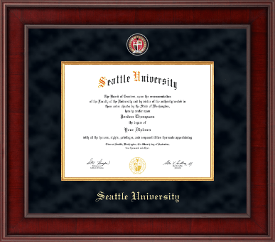 Seattle University diploma frame - Presidential Masterpiece Diploma Frame in Jefferson