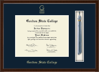 Gordon State College in Georgia Tassel Edition Diploma Frame in Delta