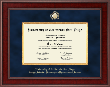 University of California San Diego diploma frame - Presidential Masterpiece Diploma Frame in Jefferson