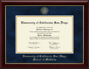University of California San Diego diploma frame - Gold Embossed Diploma Frame in Gallery