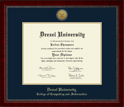 Drexel University diploma frame - Gold Engraved Medallion Diploma Frame in Sutton