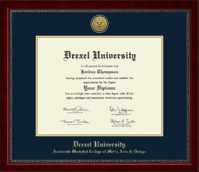 Drexel University diploma frame - Gold Engraved Medallion Diploma Frame in Sutton