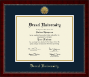 Drexel University diploma frame - Gold Engraved Medallion Diploma Frame in Sutton