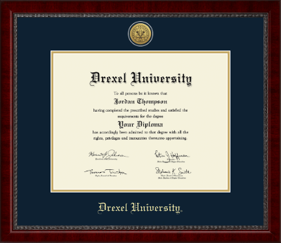 Drexel University diploma frame - Gold Engraved Medallion Diploma Frame in Sutton