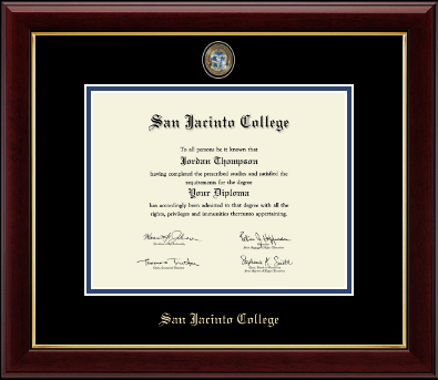 San Jacinto College diploma frame - Masterpiece Medallion Diploma Frame in Gallery