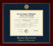 Howard University diploma frame - Gold Engraved Medallion Diploma Frame in Sutton