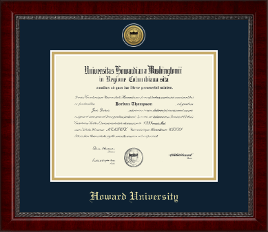 Howard University diploma frame - Gold Engraved Medallion Diploma Frame in Sutton
