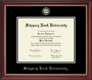 Slippery Rock University diploma frame - Masterpiece Medallion Diploma Frame in Kensington Gold