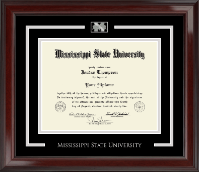 Mississippi State University diploma frame - Spirit Medallion Diploma Frame in Encore