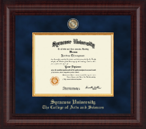 Syracuse University diploma frame - Presidential Masterpiece Diploma Frame in Premier