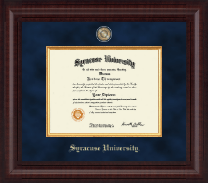Syracuse University Presidential Masterpiece Diploma Frame in Premier