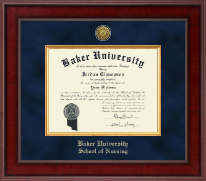 Baker University diploma frame - Presidential Gold Engraved Diploma Frame in Jefferson