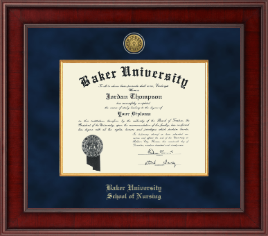 Baker University diploma frame - Presidential Gold Engraved Diploma Frame in Jefferson
