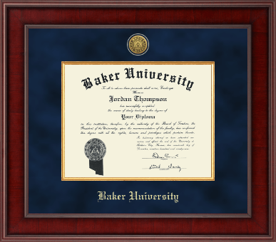 Baker University diploma frame - Presidential Gold Engraved Diploma Frame in Jefferson
