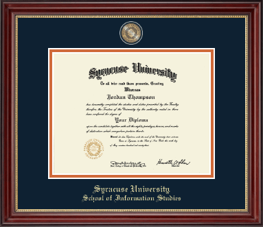 Syracuse University diploma frame - Masterpiece Medallion Diploma Frame in Kensington Gold