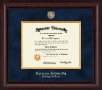 Syracuse University diploma frame - Presidential Masterpiece Diploma Frame in Premier
