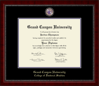 Grand Canyon University diploma frame - Masterpiece Medallion Diploma Frame in Sutton
