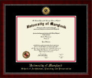 University of Maryland, College Park diploma frame - Gold Engraved Medallion Diploma Frame in Sutton