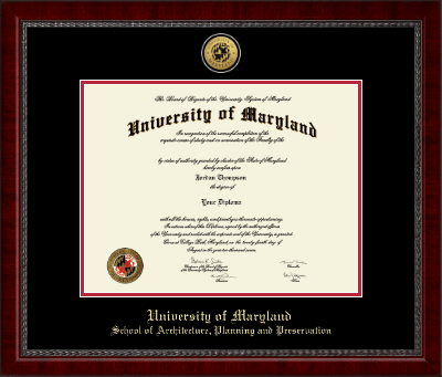 University of Maryland, College Park diploma frame - Gold Engraved Medallion Diploma Frame in Sutton