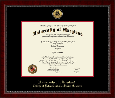 University of Maryland, College Park diploma frame - Gold Engraved Medallion Diploma Frame in Sutton