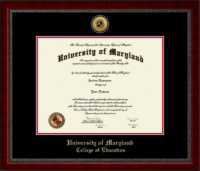 University of Maryland, College Park diploma frame - Gold Engraved Medallion Diploma Frame in Sutton