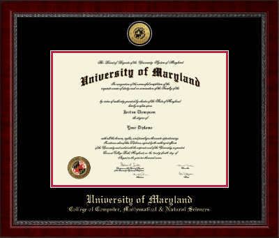 University of Maryland, College Park diploma frame - Gold Engraved Medallion Diploma Frame in Sutton