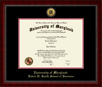 University of Maryland, College Park diploma frame - Gold Engraved Medallion Diploma Frame in Sutton