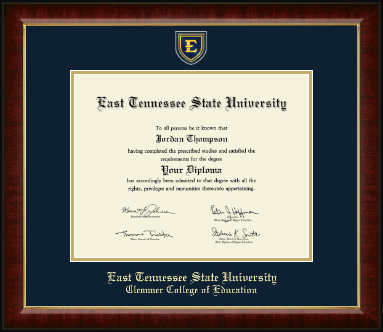 East Tennessee State University diploma frame - Masterpiece Medallion Diploma Frame in Murano