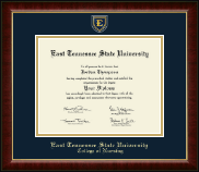 East Tennessee State University Masterpiece Medallion Diploma Frame in Murano