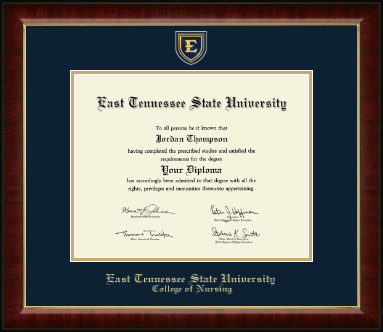 East Tennessee State University diploma frame - Masterpiece Medallion Diploma Frame in Murano