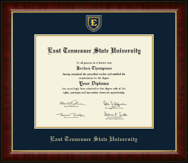 East Tennessee State University diploma frame - Masterpiece Medallion Diploma Frame in Murano