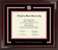 Nicholls State University Showcase Edition Diploma Frame in Encore
