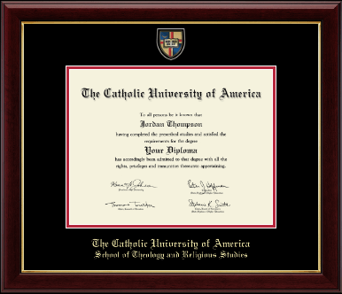 The Catholic University of America diploma frame - Masterpiece Medallion Diploma Frame in Gallery