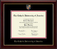 The Catholic University of America diploma frame - Masterpiece Medallion Diploma Frame in Gallery