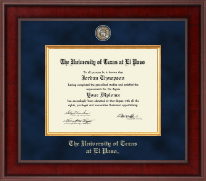 University of Texas at El Paso Presidential Masterpiece Diploma Frame in Jefferson