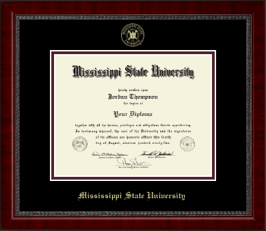 Mississippi State University diploma frame - Gold Embossed Diploma Frame in Sutton