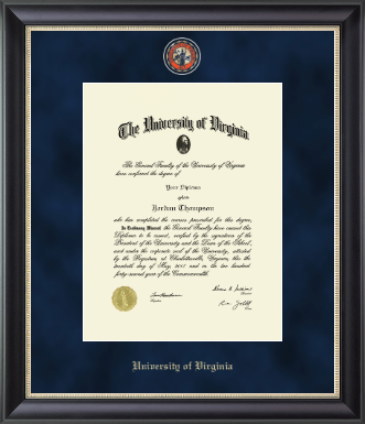 University of Virginia diploma frame - Regal Edition Diploma Frame in Noir