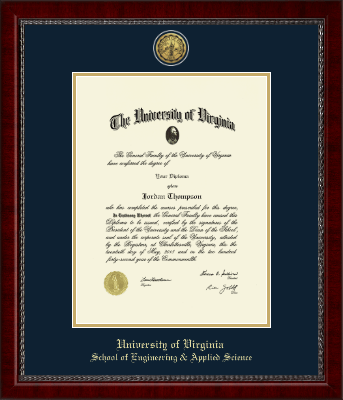 University of Virginia diploma frame - Gold Engraved Medallion Diploma Frame in Sutton