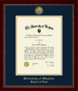 University of Virginia diploma frame - Gold Engraved Medallion Diploma Frame in Sutton