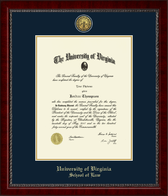 University of Virginia diploma frame - Gold Engraved Medallion Diploma Frame in Sutton