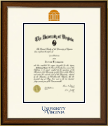 University of Virginia Dimensions Diploma Frame in Westwood