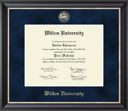 Wilkes University Regal Edition Diploma Frame in Noir