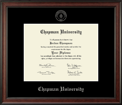 Chapman University diploma frame - Gold Embossed Diploma Frame  in Studio