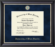 University of West Florida Regal Edition Diploma Frame in Noir